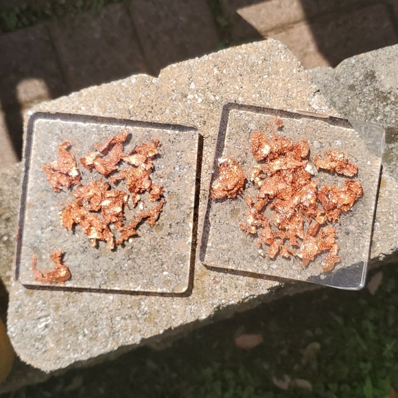 Handmade Rose Gold Resin Coaster Set of 2 - Picture 2 of 6